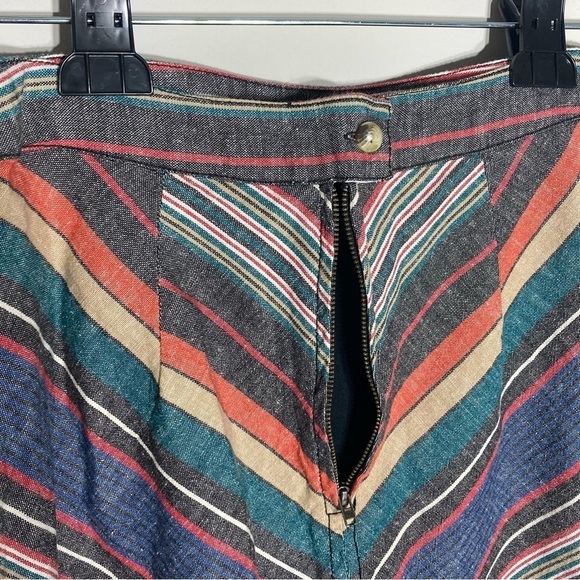 FREE PEOPLE | Yours Truly Multicolor Chevron Striped Mini Skirt - Picture 5 of 16